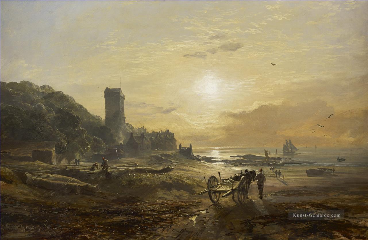Blick auf Dysart auf die Seeport Szenen des Forth Samuel Bough Ölgemälde